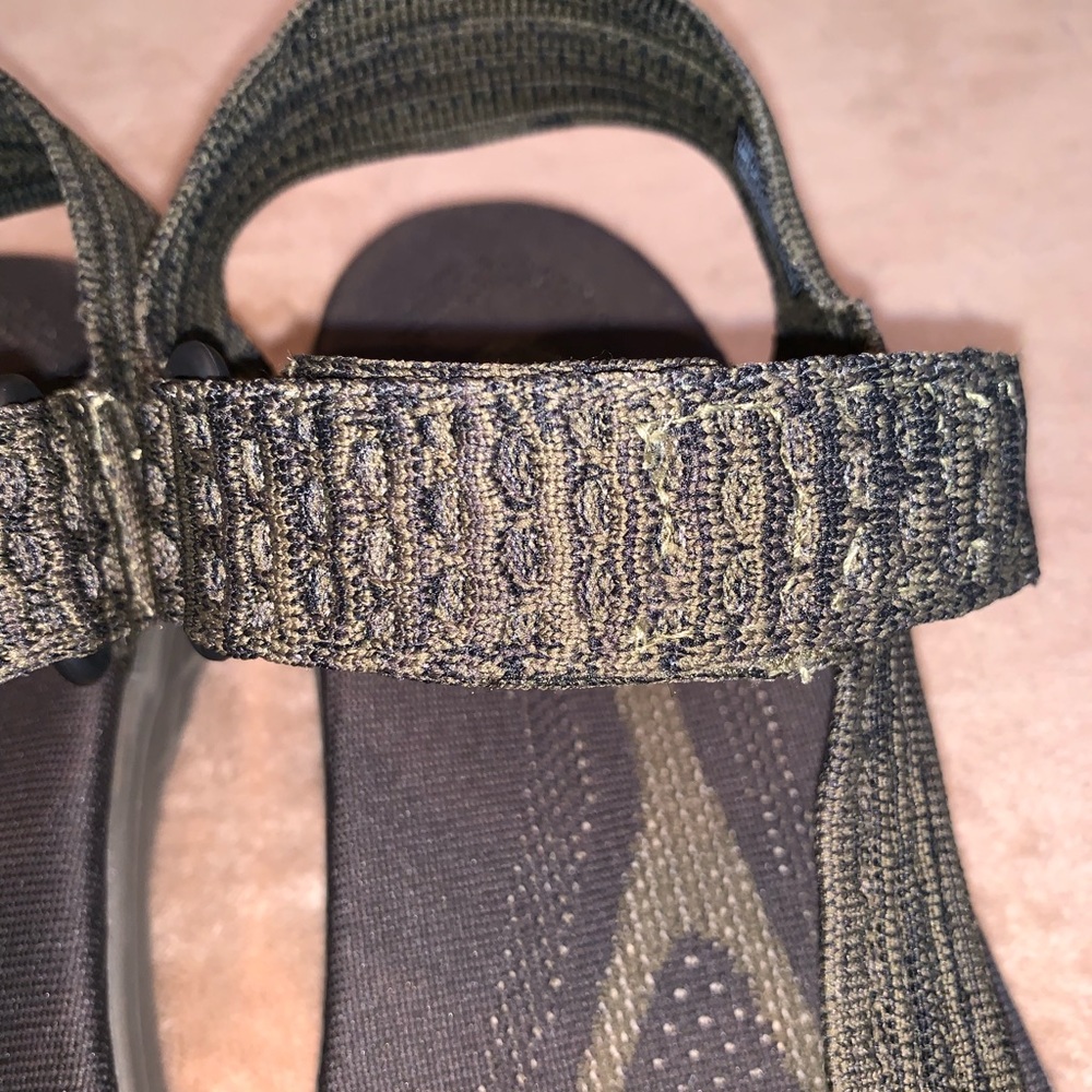 New Olive Green Teva Sandals - Picture 3 of 4